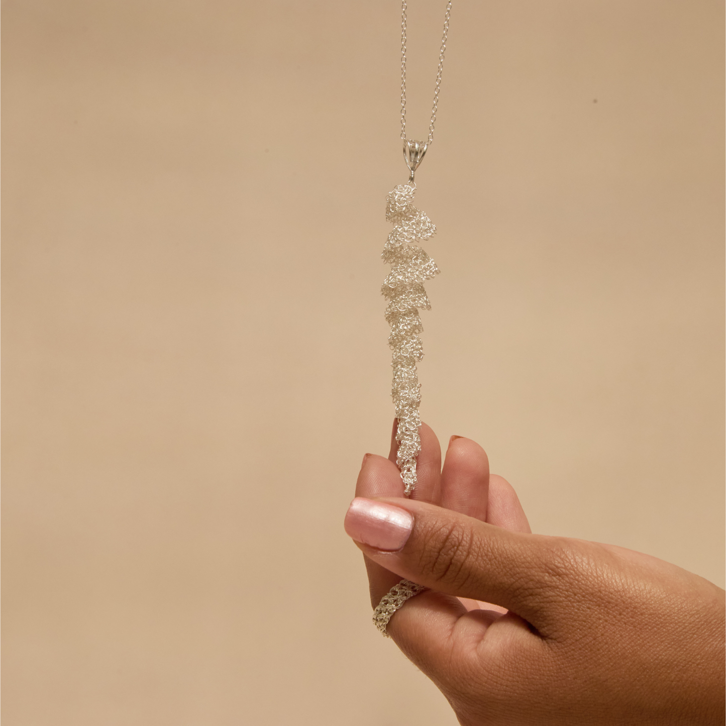 Hicoidal Necklace sustainable jewelry at Kantuas, handcrafted in NYC